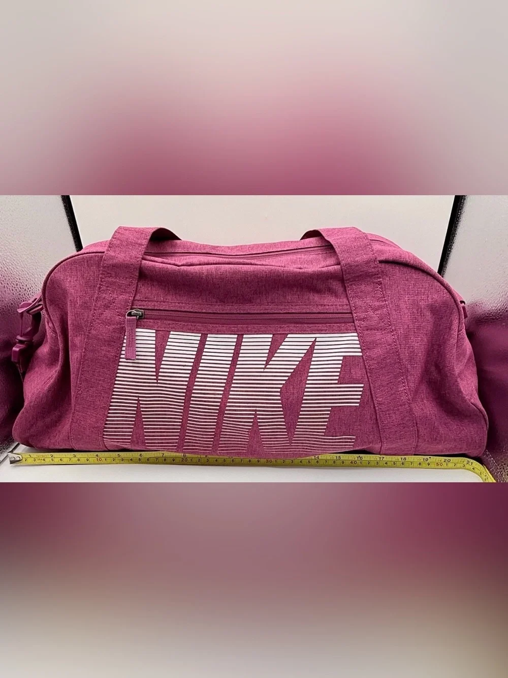 Nike Gym Club Training Duffel shoulder sport Bag heathered burgundy  Rush Pink